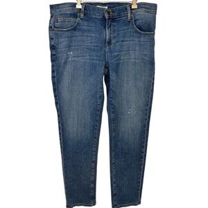 Eileen Fisher Organic Cotton Blue Denim Ankle Jeans